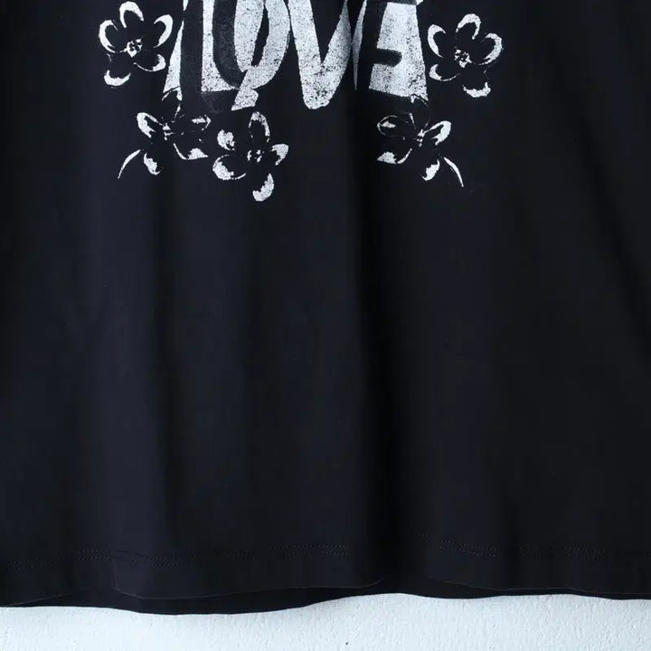 [BUNJANG] W(M) Claudie Pierlot Big Print T-shirt / W(M) 클라우디아 피에를로트 반팔 티셔츠 빅프린팅 블랙-184F5