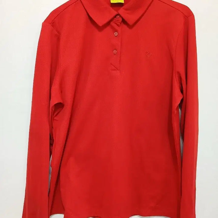 [BUNJANG] Palmsprings Red Long Sleeve Polo Shirt / 팜스프링  레드 긴팔 폴로티