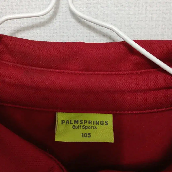 [BUNJANG] Palmsprings Red Long Sleeve Polo Shirt / 팜스프링  레드 긴팔 폴로티
