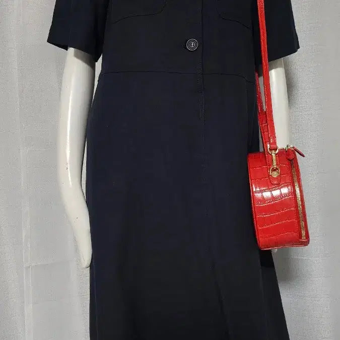 [SOLD OUT] BREAL 2023년 아마31 레이온 69 상태굿 주머니 단추 원피스