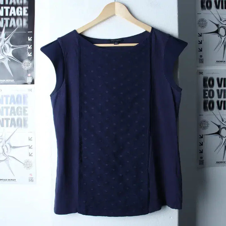 [BUNJANG] Tommy Hilfiger Navy Short Sleeve T-Shirt / W(L-XL) 타미힐피거 반팔 티셔츠 반소매 네이비 폴리 키치-184F8