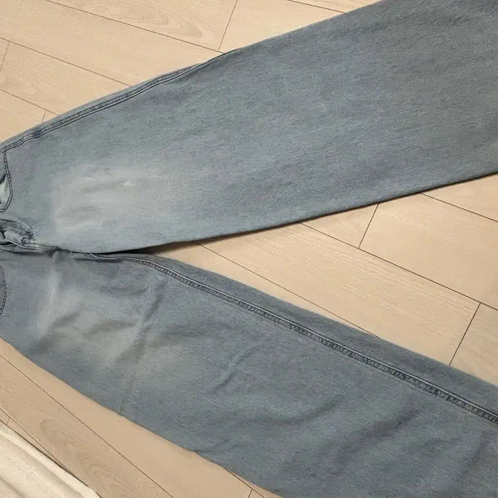 [BUNJANG] 8seconds Wide Denim Pants / 8seconds 에잇세컨즈 연청 와이드 데님 팬츠