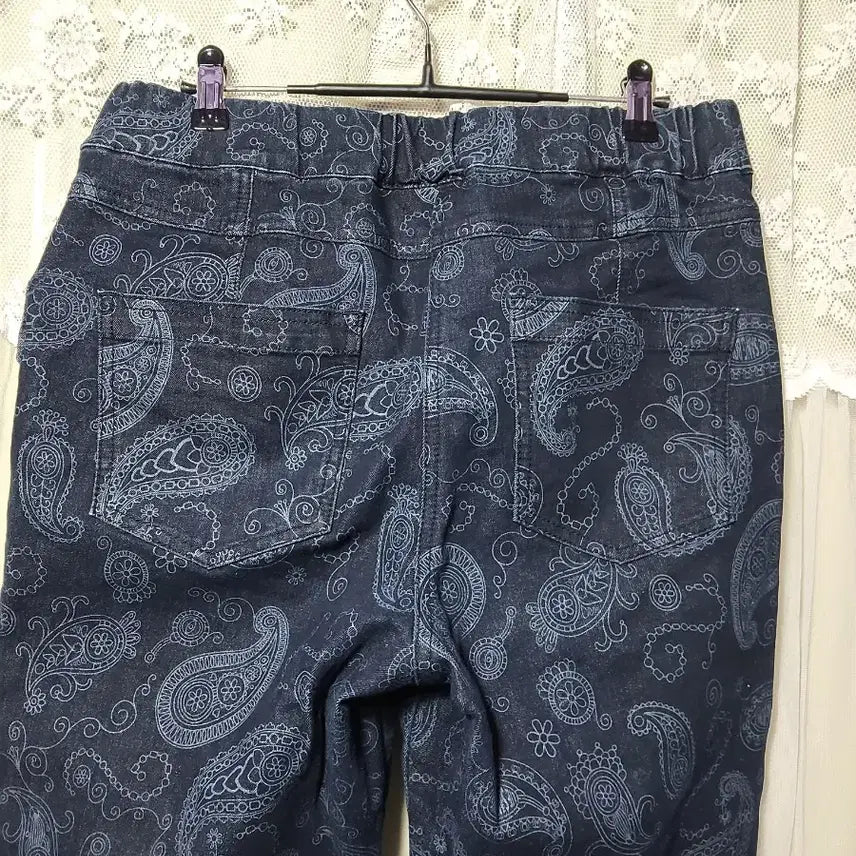 [BUNJANG] LIE SANGBONG Paisley Pattern Cargo Pants / 이상봉 LIE SANGBONG 페이즐리 패턴 카고 바지