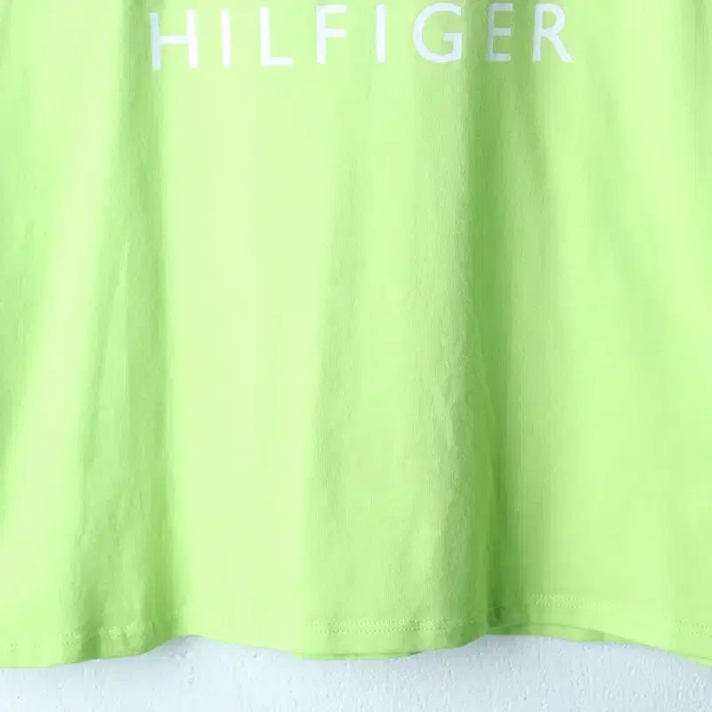 [BUNJANG] Tommy Hilfiger Big Logo Short Sleeve T-Shirt / W(XL-2XL) 타미힐피거 반팔 티셔츠 수선 빅로고 연그린-184FB