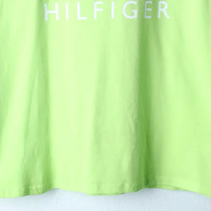[BUNJANG] Tommy Hilfiger Big Logo Short Sleeve T-Shirt / W(XL-2XL) 타미힐피거 반팔 티셔츠 수선 빅로고 연그린-184FB