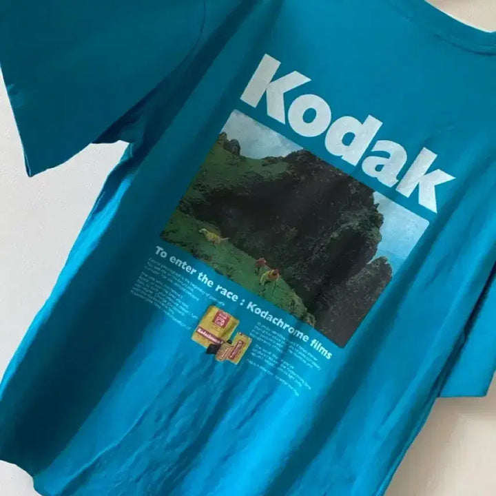 [SOLD OUT] Kodak 코닥 반팔 남녀공용 티셔츠 블루 L사이즈