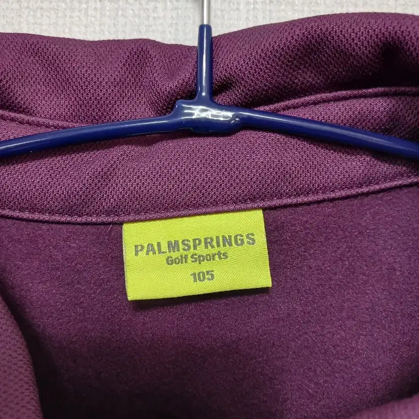 [BUNJANG] Palm Springs Long Sleeve Polo Shirt - Purple / 팜스프링스 긴팔 카라티셔츠 퍼플