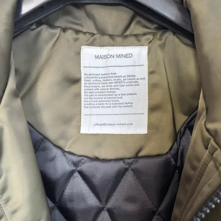 [BUNJANG] MAISON MINED Khaki Bomber Jacket / MAISON MINED 카키 항공 봄버 자켓