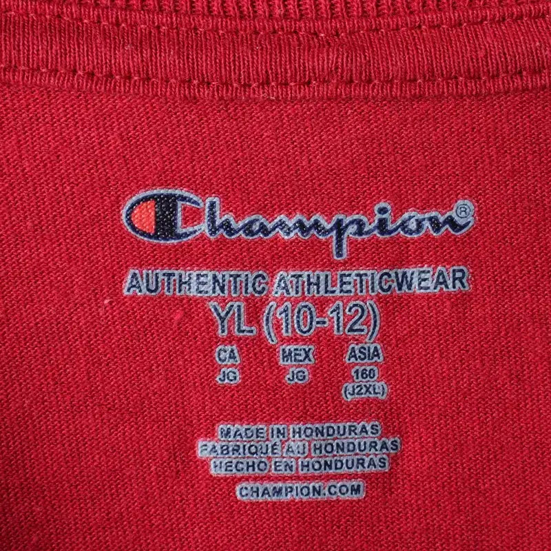 [BUNJANG] Champion Big Logo Burgundy T-shirt / W(S) 챔피온 반팔 티셔츠 빅로고 버건디 올드스쿨-184FF