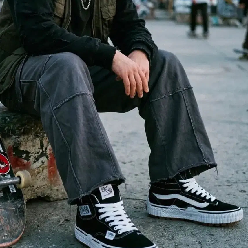 [BUNJANG] Vans Bolt Line Half Cab Sk8-Hi LX Mesh High-Top Sneakers (240) / 새상품 볼트라인 반스 캡 매쉬 하이탑 LX 하프캡 스케이트하이 240