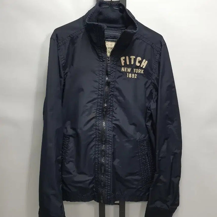 [BUNJANG] Abercrombie &amp; Fitch Nylon Windbreaker Jacket Navy L / 아베크롬비 바람막이 나일론 자켓 네이비 L