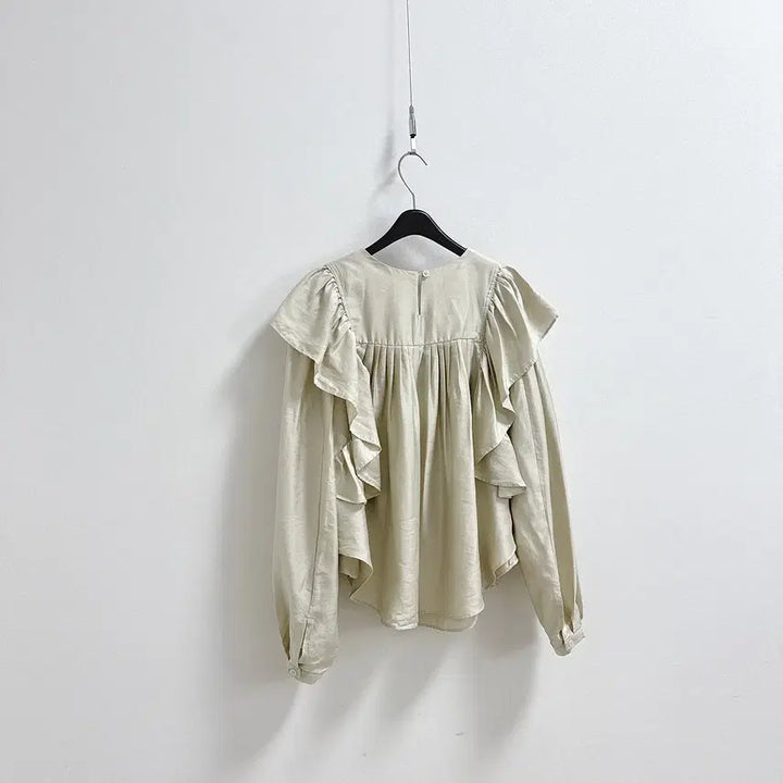 [BUNJANG] Frost J Square Neck Ruffle Blouse / 프로스트제이 스퀘어넥 러플 블라우스