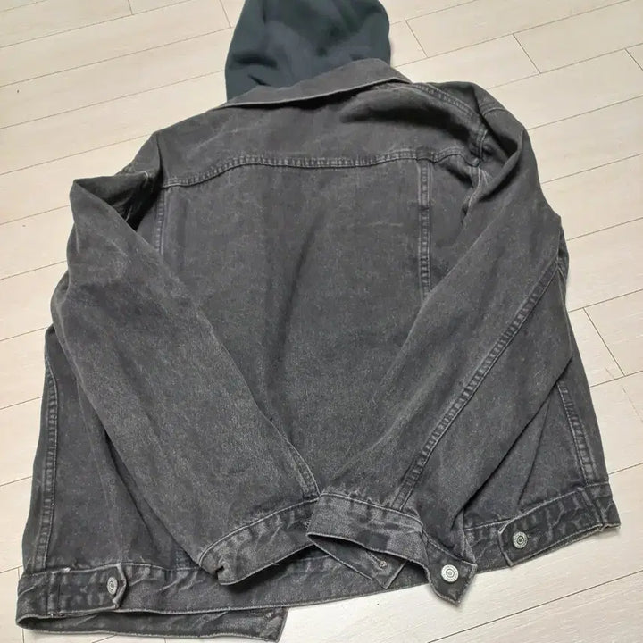 [BUNJANG] Booster Detachable Hood Denim Jacket XL / 부스터 남성 후드탈부착 데님자켓 XL
