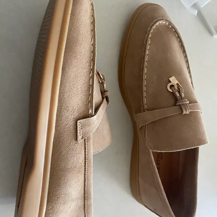 [BUNJANG] Suede Leather Loafers 260 / 스웨이드 소가죽 로퍼 260