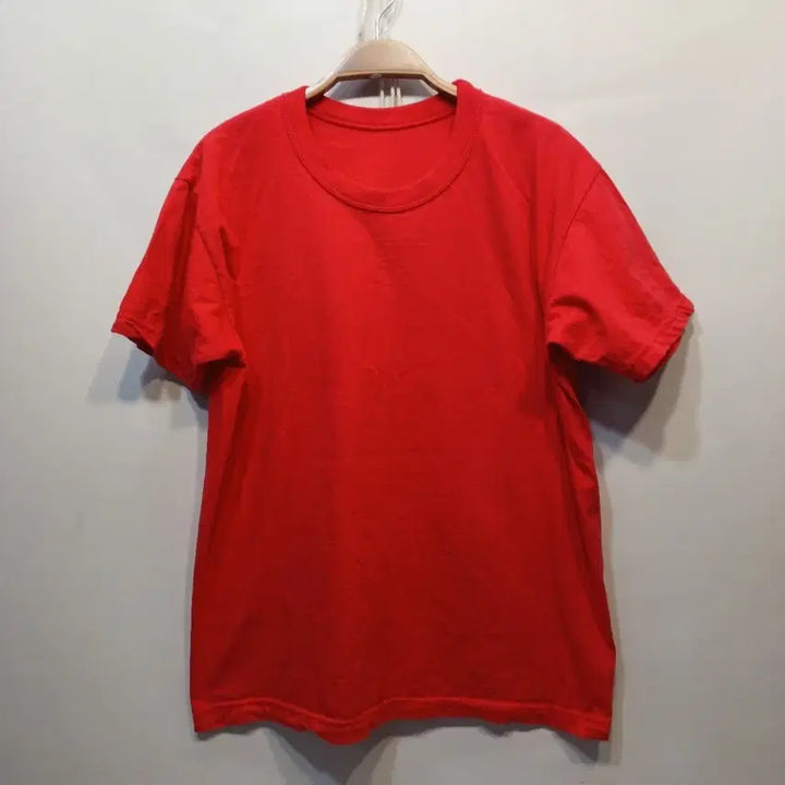 [BUNJANG] Red Solid Short-Sleeve T-Shirt (90-95 Size) / 빨간색 무지 반팔 티셔츠90~95사이즈여름