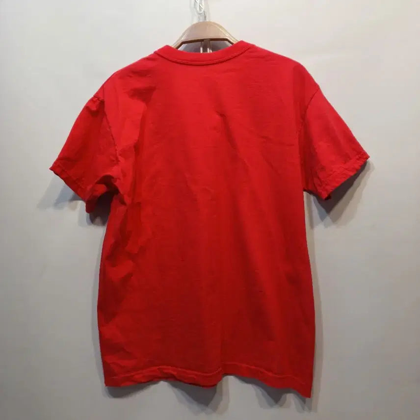 [BUNJANG] Red Solid Short-Sleeve T-Shirt (90-95 Size) / 빨간색 무지 반팔 티셔츠90~95사이즈여름