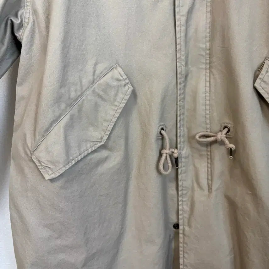 [BUNJANG] Musinsa Standard Fishtail Parka Beige Jacket / 무신사 스탠다드 야상 피쉬테일 잠바 L 베이지
