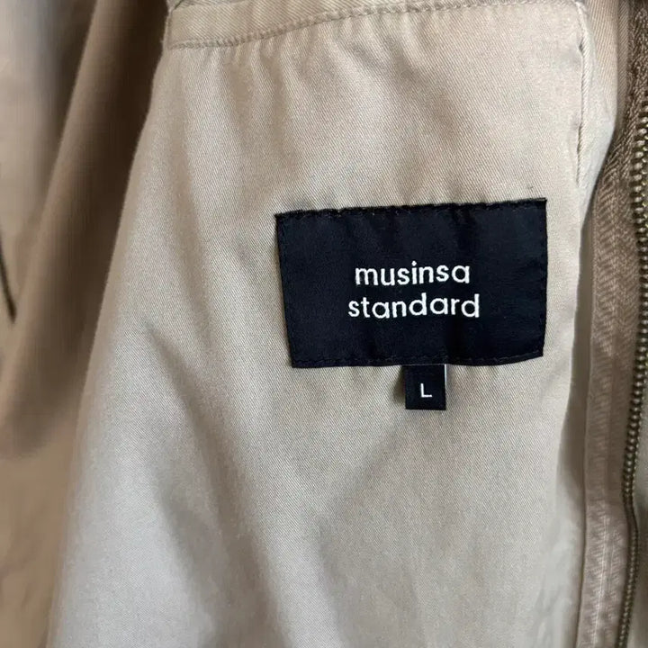 [BUNJANG] Musinsa Standard Fishtail Parka Beige Jacket / 무신사 스탠다드 야상 피쉬테일 잠바 L 베이지