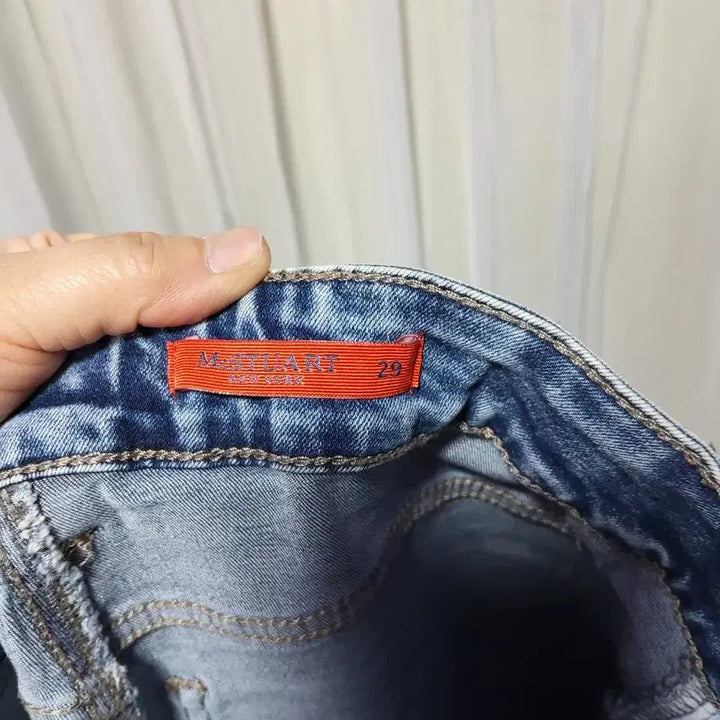 [SOLD OUT] 에센셜 넥스튜어트 MeSTUART NEW YORK 청데님 워싱 청바지