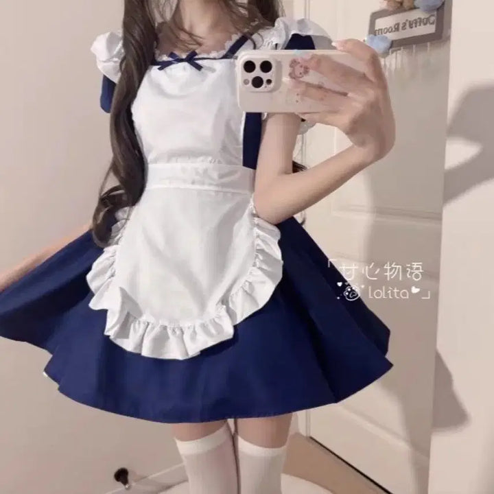 [BUNJANG] Subculture Maid Dress Cosplay Set / 서브컬처 메이드복 원피스 코스프레 세트
