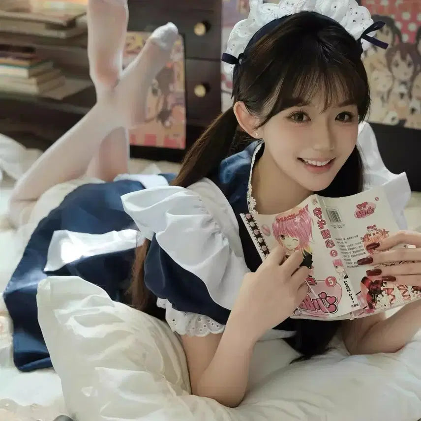 [BUNJANG] Subculture Maid Dress Cosplay Set / 서브컬처 메이드복 원피스 코스프레 세트