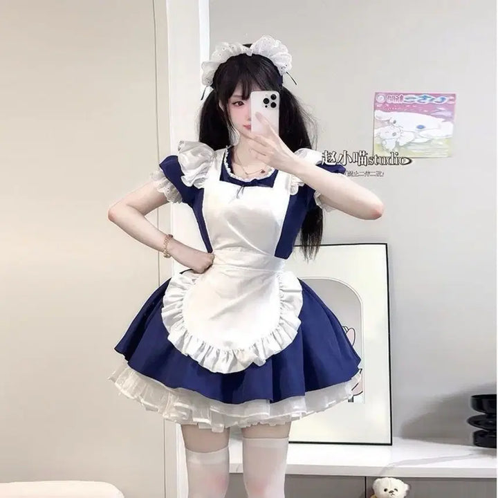 [BUNJANG] Subculture Maid Dress Cosplay Set / 서브컬처 메이드복 원피스 코스프레 세트
