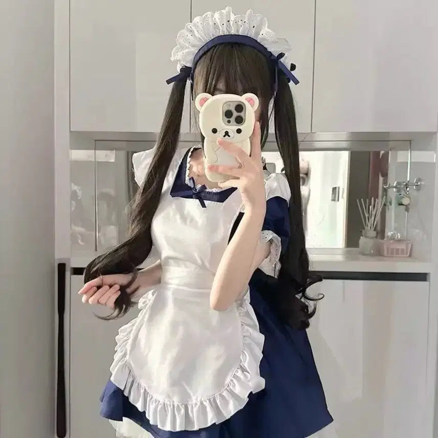 [BUNJANG] Subculture Maid Dress Cosplay Set / 서브컬처 메이드복 원피스 코스프레 세트