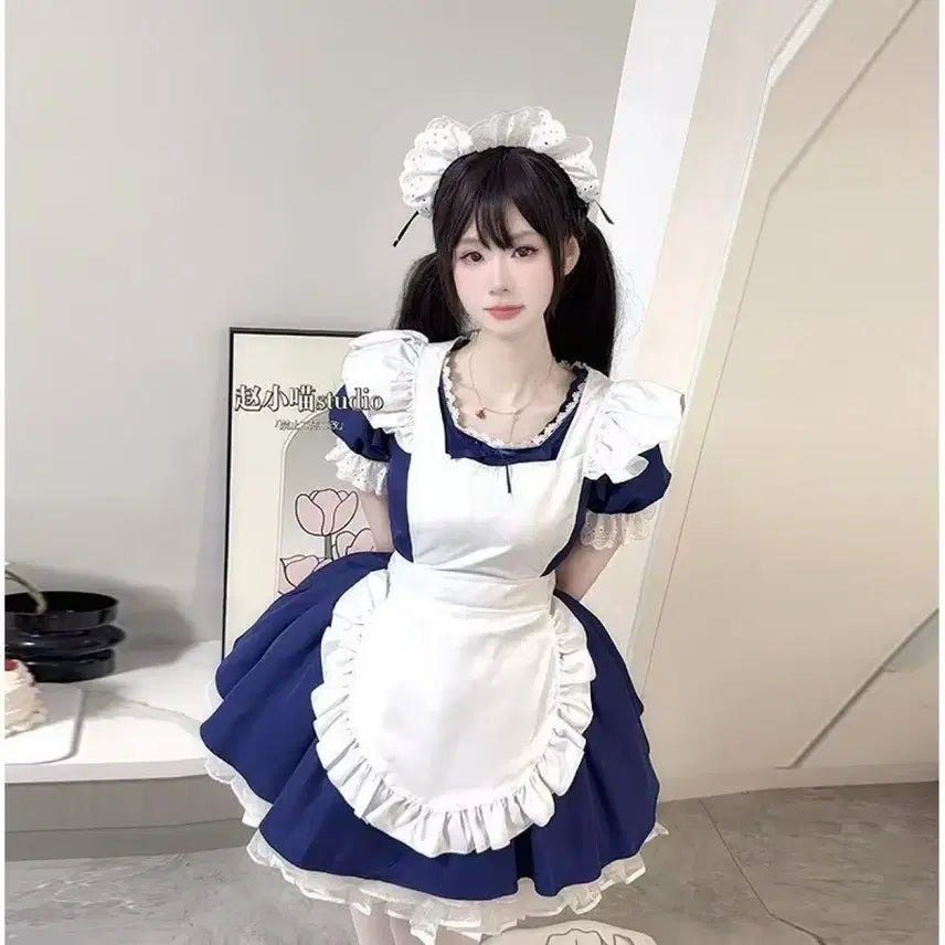 [BUNJANG] Subculture Maid Dress Cosplay Set / 서브컬처 메이드복 원피스 코스프레 세트