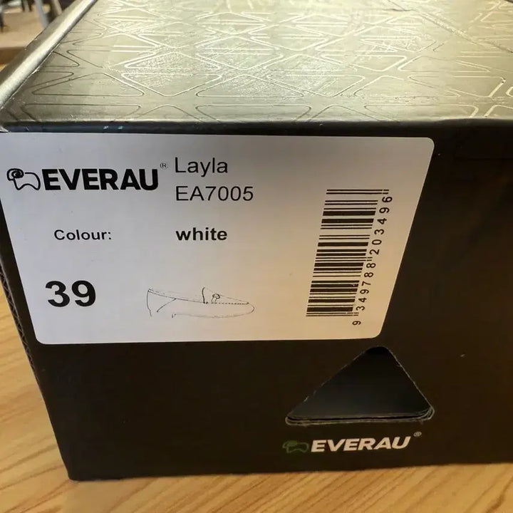[BUNJANG] EVERAU Layla EA7005 White Loafers / 여성용 EVERAU Layla EA7005 화이트 로퍼 39 새상품