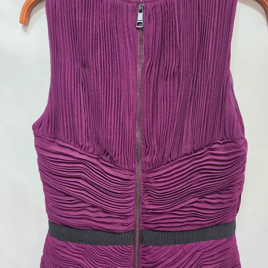 [BUNJANG] Burberry Pleated Cocktail Dress / (정품)버버리 플리츠 칵테일 드레스 퍼플