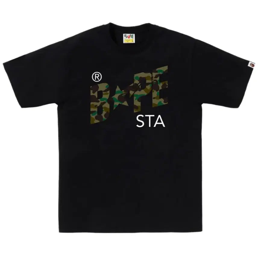 [BUNJANG] BAPE First Camo BAPE Star T-Shirt Black XL / 새상품)베이프 퍼스트 카모 베이프 스타 티셔츠 블랙 XL 사이즈 판매