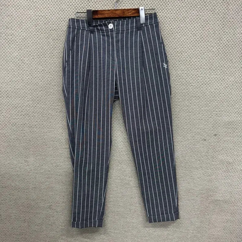 [BUNJANG] Hazzys Golf Striped Spandex Pants / 헤지스 골프 스트라이프 스판 바지 64 A10014