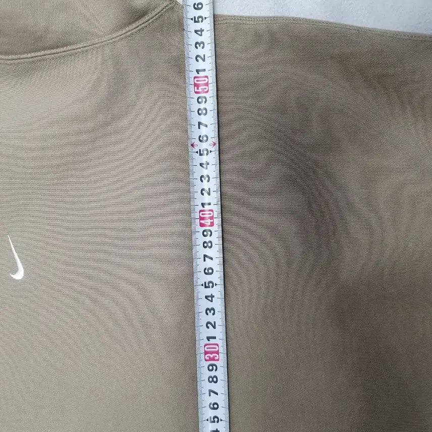 [BUNJANG] Nike NRG Solo Swoosh Fleece Sweatshirt (Khaki, S) / 나이키 NRG 솔로스우시 맨투맨 플리스 스웻 셔츠 카키 s