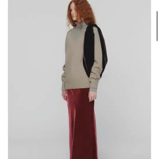 [BUNJANG] AMOMENTO Velvet Drawstring Skirt / 아모멘토 벨벳 드로스트링 스커트