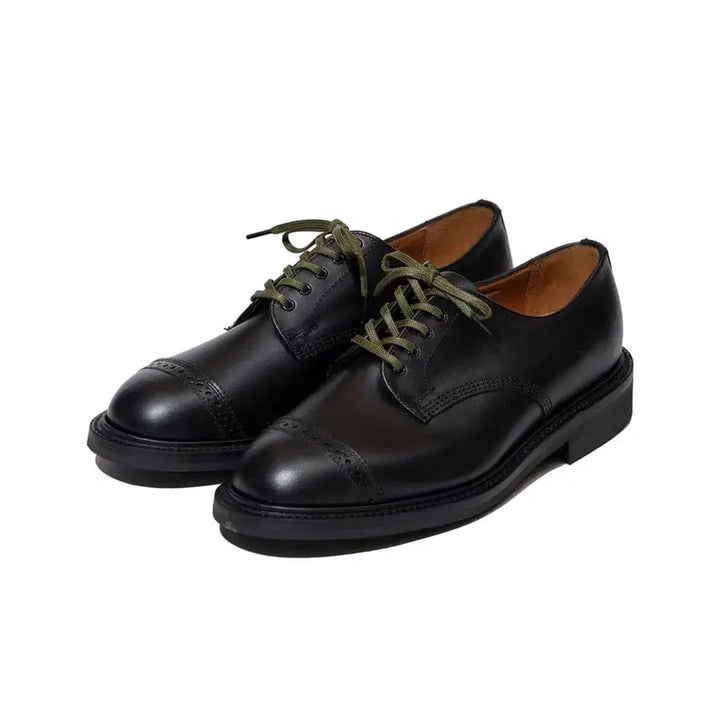 [BUNJANG] ODS Sanders Officer Derby Black Waxy Leather Shoes / 올리브드랩서비스 샌더스 오피서 더비