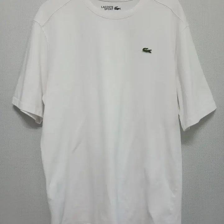 [BUNJANG] Lacoste Sport White Short Sleeve T-shirt / 라코스테 스포츠 흰색 반팔 티셔츠