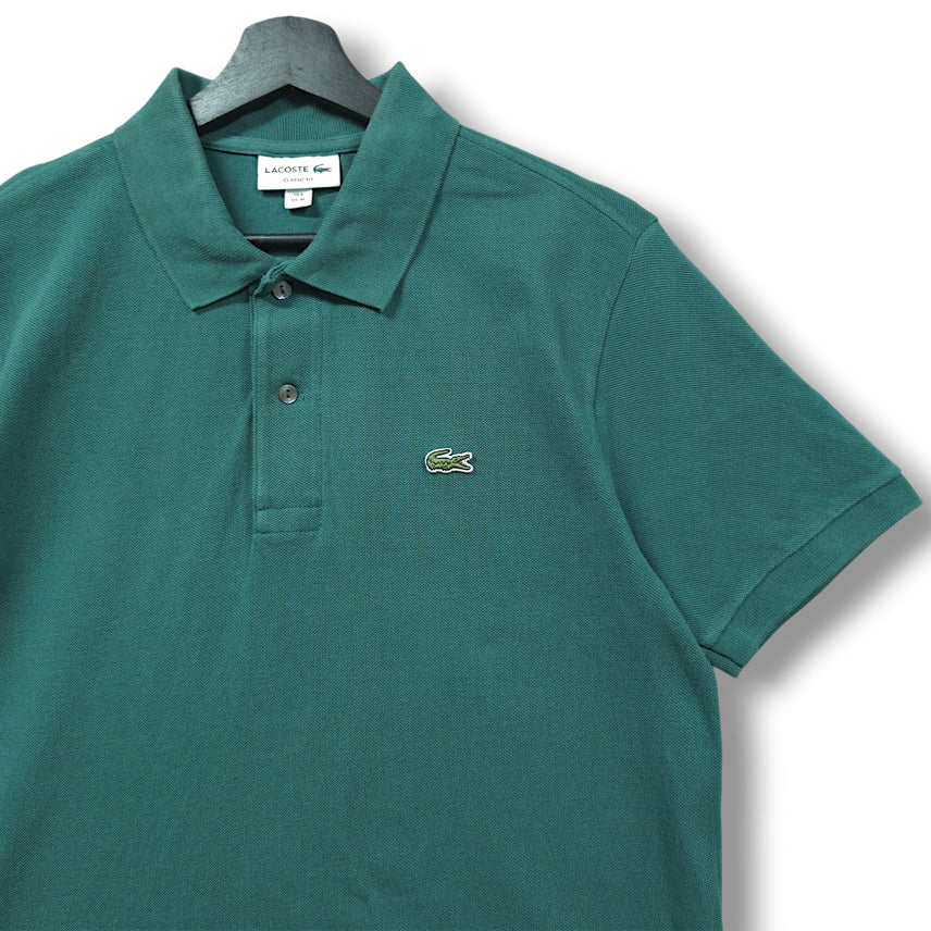 [BUNJANG] Lacoste Classic Fit Cotton Polo Shirt / [M] 라코스테 그린 클래식 핏 코튼 PK 반팔 카라티셔츠