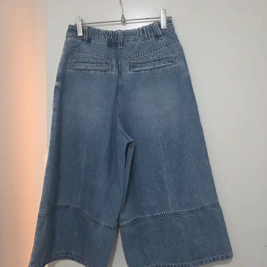 [BUNJANG] SJ Wide Denim Half Pants S Size / SJ 와이드데님 하프팬츠 S사이즈