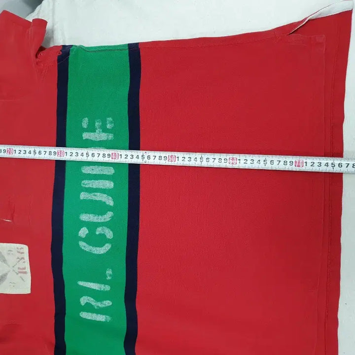 [BUNJANG] Polo Ralph Lauren Rugby T-Shirt Red XL / 폴로 랄프로렌 럭비티 반팔 카라 티셔츠 레드 xl