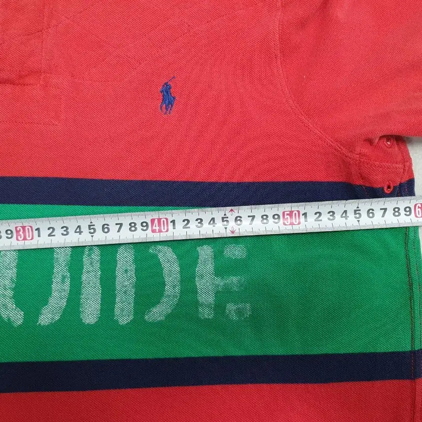 [BUNJANG] Polo Ralph Lauren Rugby T-Shirt Red XL / 폴로 랄프로렌 럭비티 반팔 카라 티셔츠 레드 xl