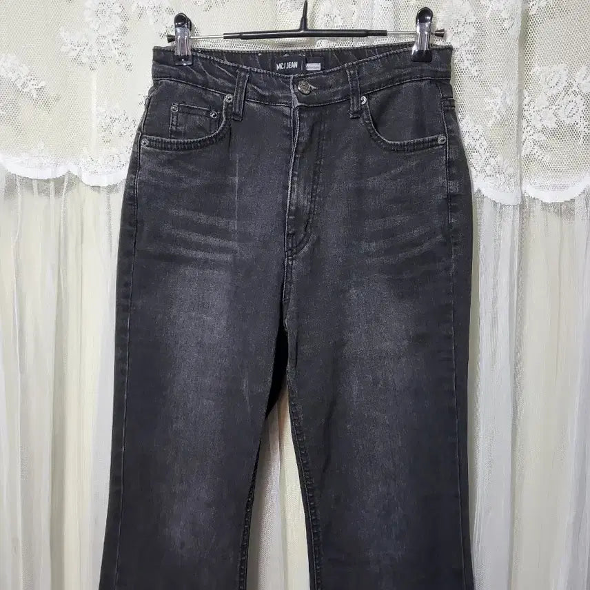 [BUNJANG] Millioncor Black Bootcut Denim Pants / 밀리언코르Millioncor 블랙 부츠컷 데님 팬츠