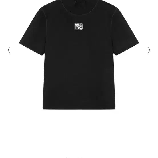 [SOLD OUT] 알렉산더왕 로고 패치 모크넥 탑 블랙 M