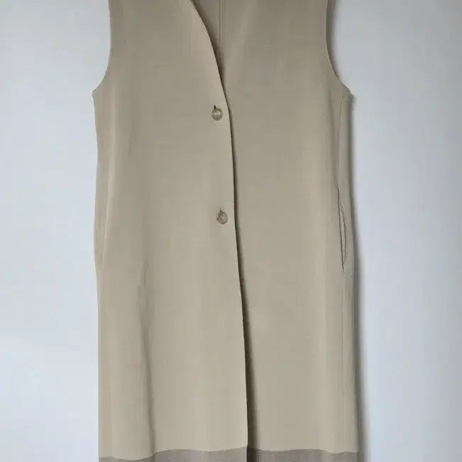[SOLD OUT] 르베이지 LEBEIGE 20 텍스처 블록 롱 니트 베스트