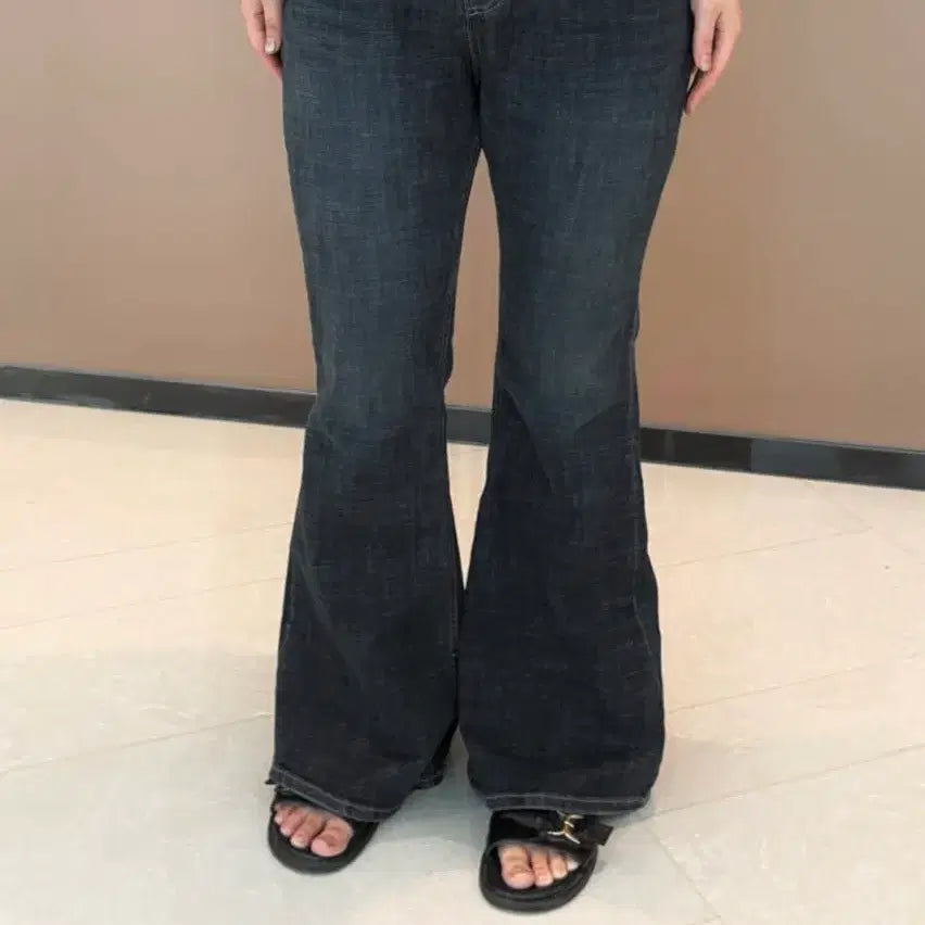 [BUNJANG] HATI66 Bootcut Jeans / 2XL숏 1회착 하티66 논페이드 허벅지말라핏 스판2% 탄탄 생지 부츠컷