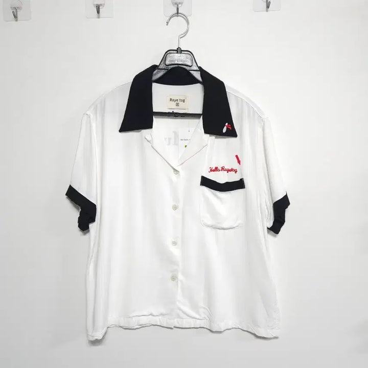 [BUNJANG] Raye Tog Bowling Shirt White S / 레이토그(Raye tog) 볼링셔츠 오픈카라 반팔 셔츠 화이트 S / 레