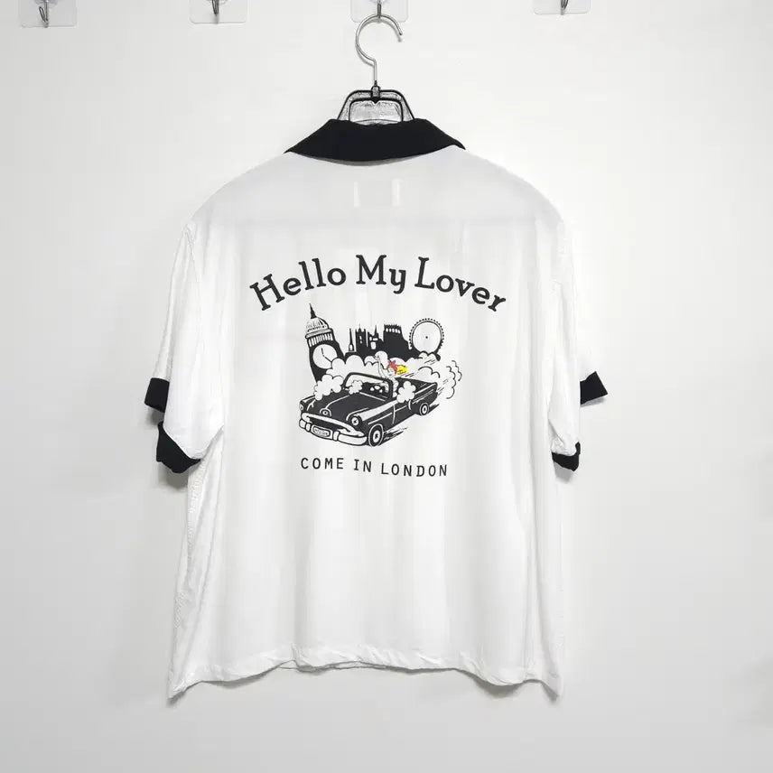 [BUNJANG] Raye Tog Bowling Shirt White S / 레이토그(Raye tog) 볼링셔츠 오픈카라 반팔 셔츠 화이트 S / 레
