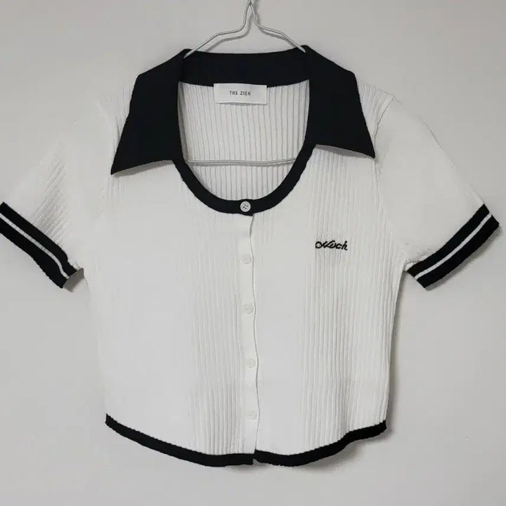 [BUNJANG] Cropped Collar Knit Top / 크롭 카라 니트 S