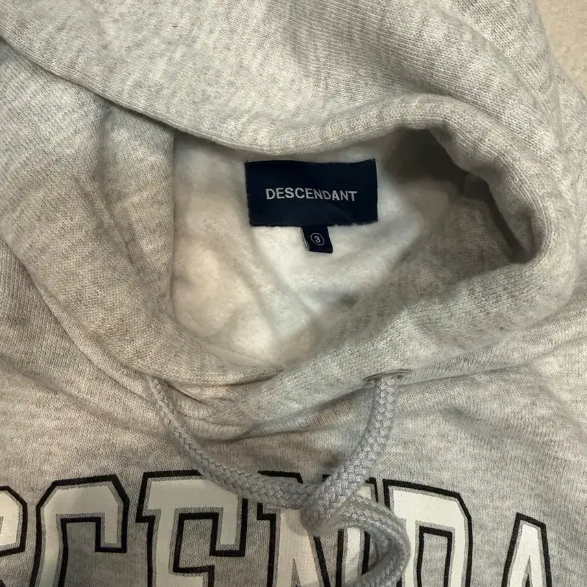 [BUNJANG] Descendant Hooded Sweatshirt Gray Size 3 / 디센던트 후드티 3