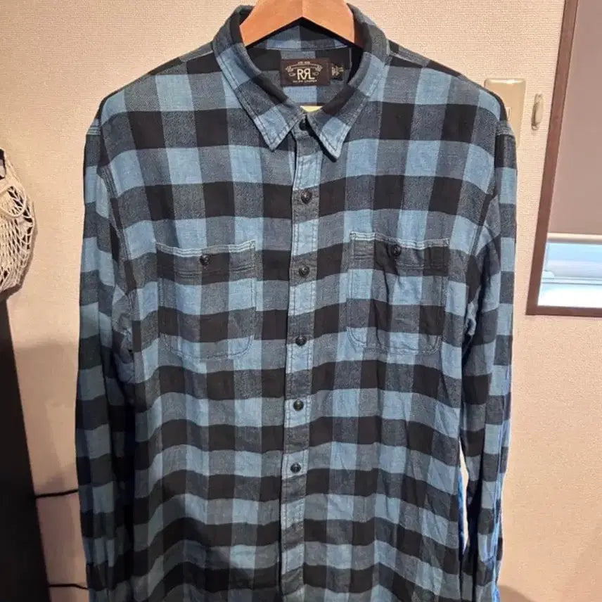 [BUNJANG] RRL Buffalo Check Flannel Work Shirt / RRL 버팔로체크 플란넬 워크셔츠