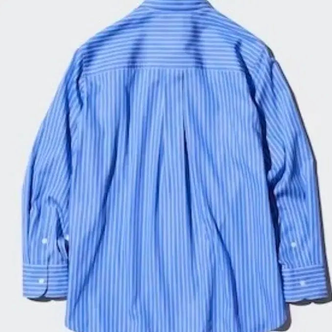 [BUNJANG] Uniqlo Blue Striped Shirt M / 유니클로 블루 스트라이프 셔츠 M